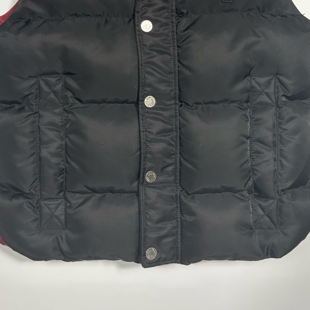 Zadig & Voltaire Fall/Winter 2020 Biker Puffer Vest Jacket Size M Black/Burgundy - Picture 4 of 10